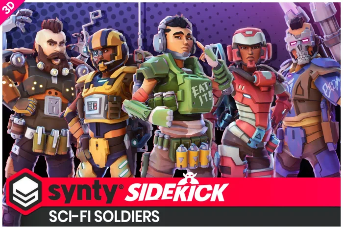 Sci-Fi Soldiers – Sidekick Modular Characters by Synty - Game Dev Assets
