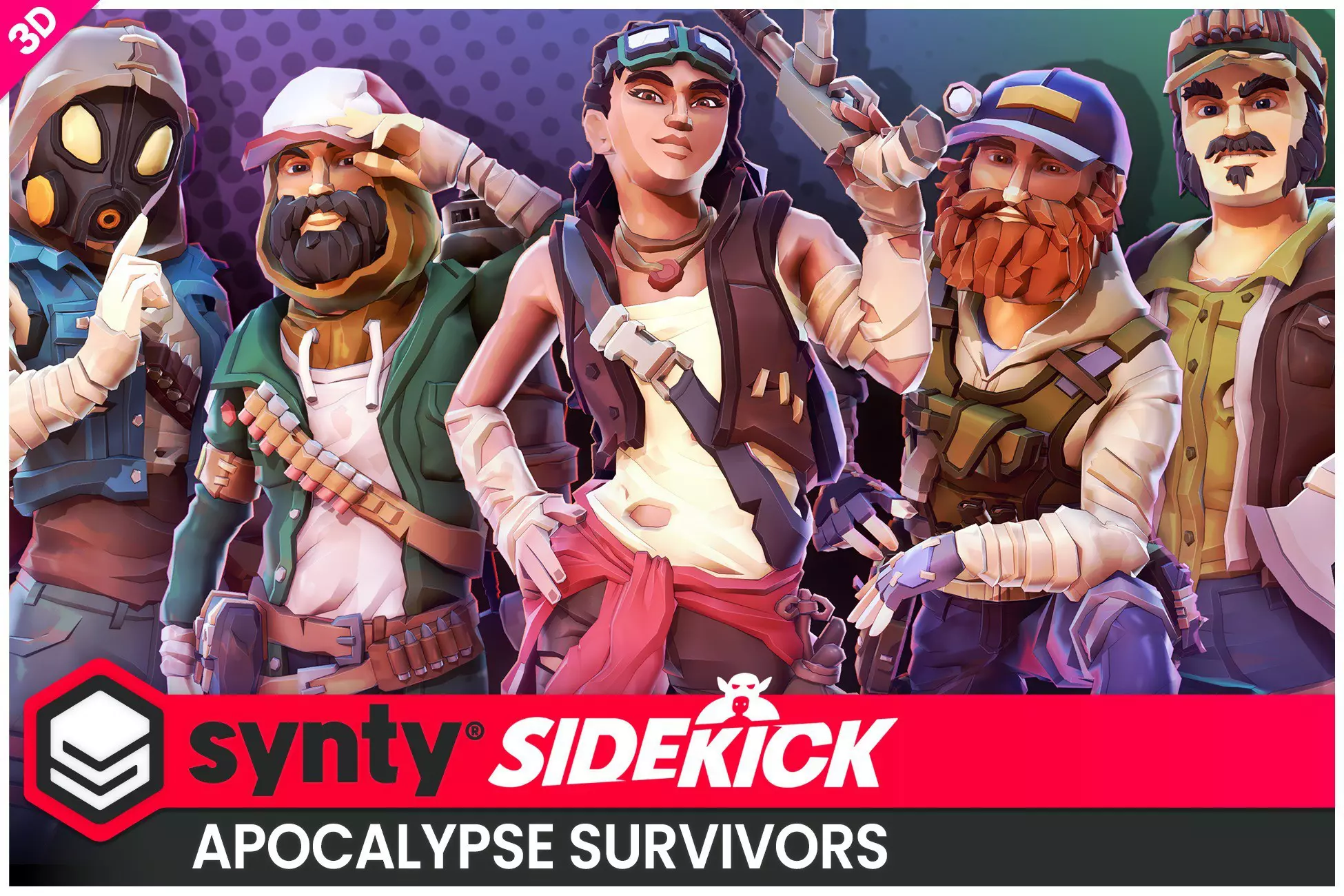 1f5274ae-240f-412b-97d7-3136bd0ae3ef Apocalypse Survivors – Sidekick Modular Characters by Synty - Image 1