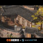 Traditional Asian City Streets - Korean Hanok Village