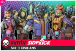 Sci-Fi Civilians – Sidekick Modular Characters by Synty