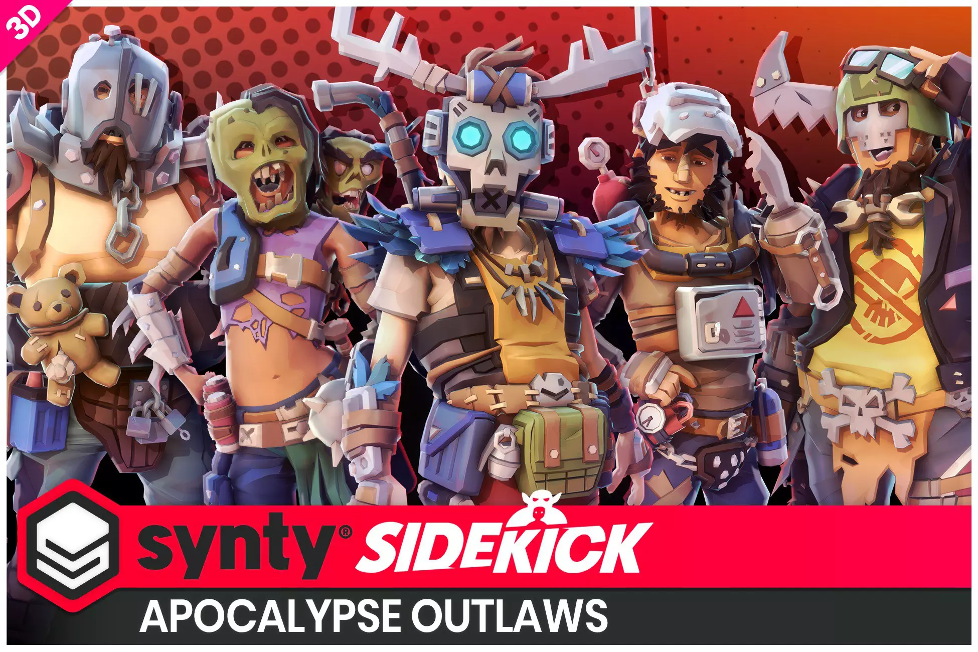 b7d924e1-53df-4b86-95ee-12e44bb176e6 Apocalypse Outlaws – Sidekick Modular Characters by Synty - Image 1