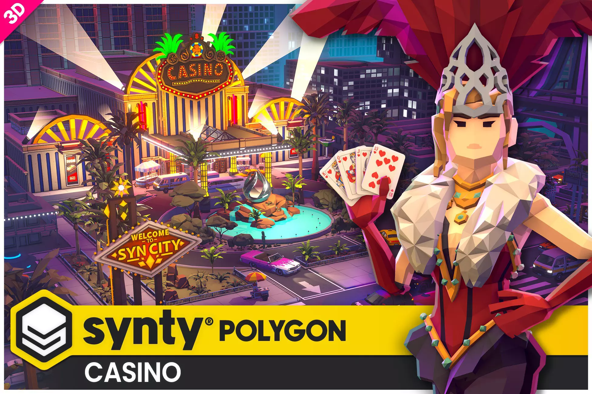 1015e64a-d856-45d4-827c-105483eef953 POLYGON - Casino Pack - Art by Synty (Unreal + Unity) - Image 1