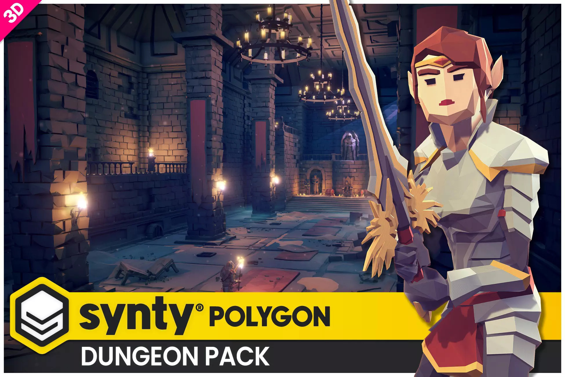 b886a94a-3165-4c78-92db-432c9b01966a POLYGON - Dungeons Pack - Art by Synty (Unreal + Unity) - Image 1
