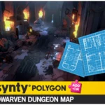 POLYGON - Dwarven Dungeon Map by Synty (Unreal + Unity)