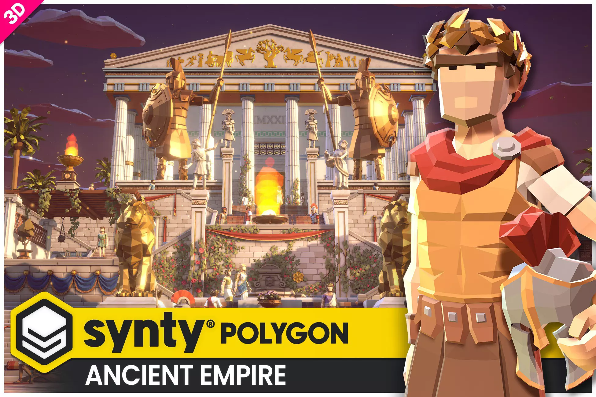 f46db12b-c5c2-4ed7-b42d-c189f3d24dcb POLYGON - Ancient Empire Pack - Art by Synty Unreal + Unity - Image 1