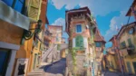 Stylized European Village