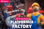 Platformer 15 Factory - Low Poly 3D Models Pack Unity