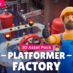 Platformer 15 Factory - Low Poly 3D Models Pack Unity