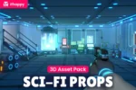 Sci-Fi Props - Low Poly 3D Models Pack Unity